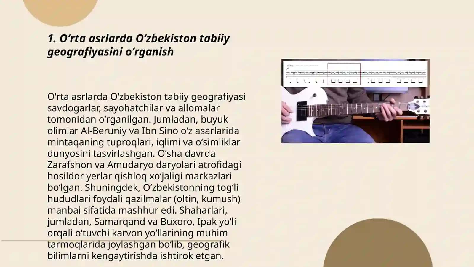 Oʻrta asrlarda Oʻzbekiston tabiiy geografiyasini oʻrganish 3