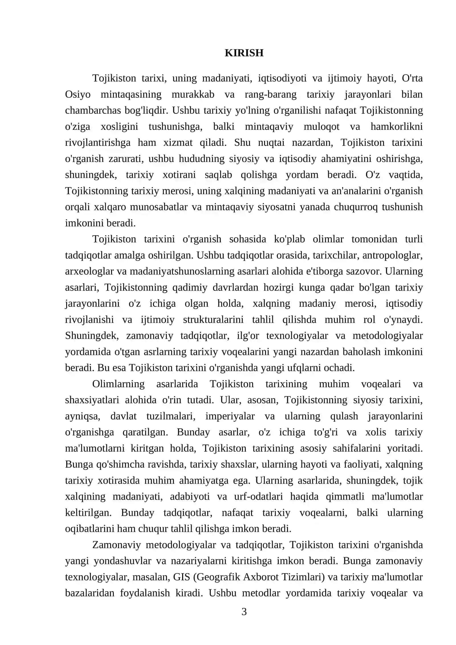 Tojikiston tarixini o'rgangan olimlarning asarlari haqida 3