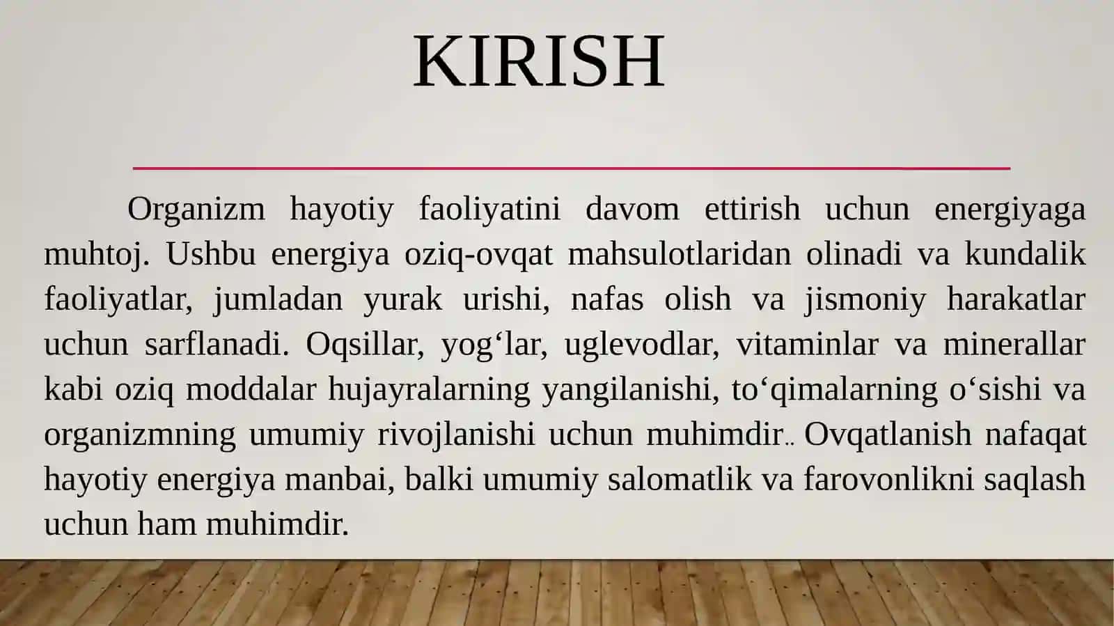 "To'g'ri ovqatlanish ratsioni" mavzusida tayyor taqdimot 3