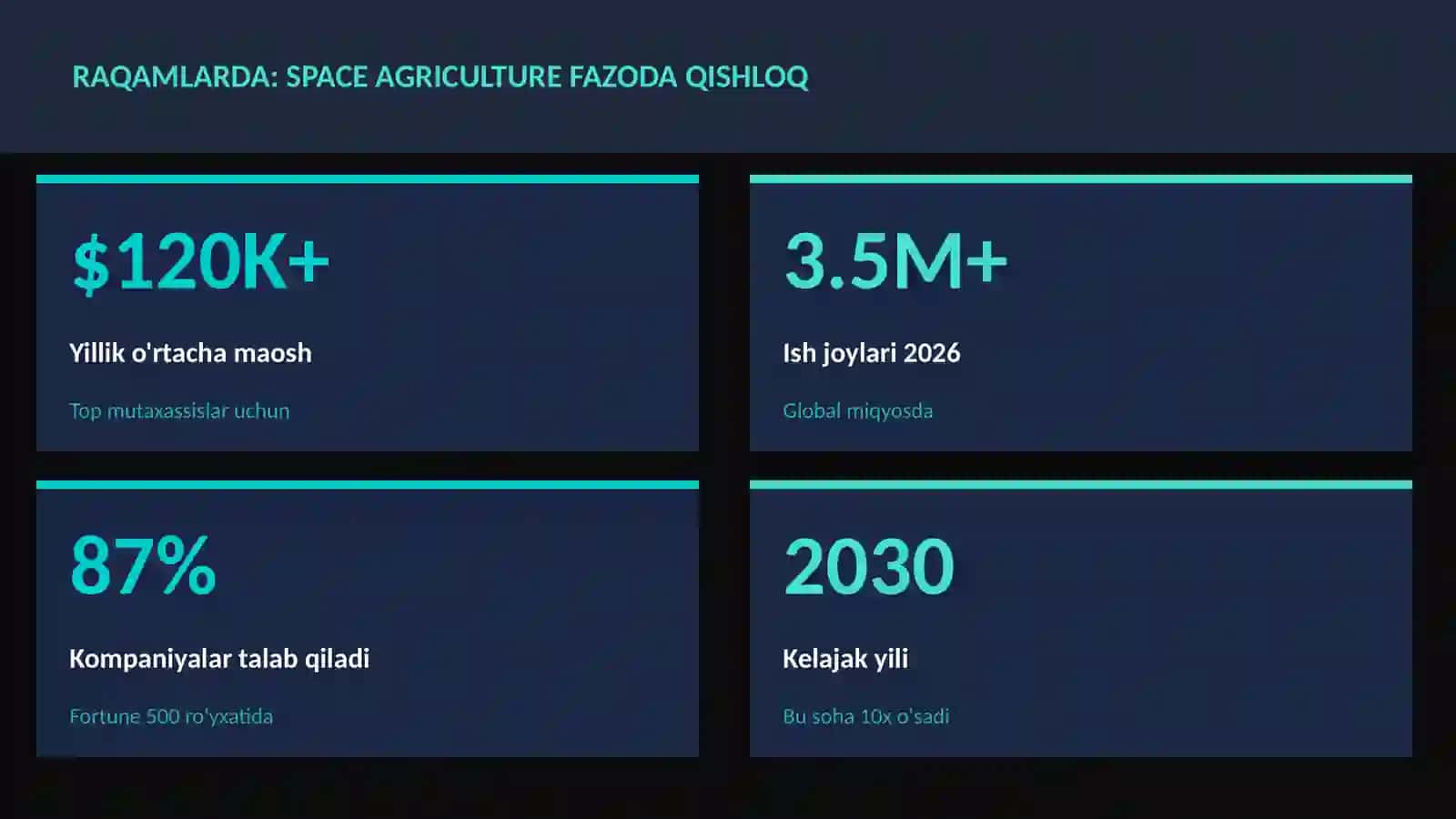 Space agriculture fazoda qishloq 3