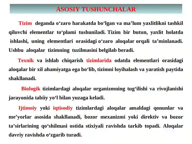 TEXNIK TIZIMLARDA AXBOROT TEXNOLOGIYALARI FANIGA KIRISH 3