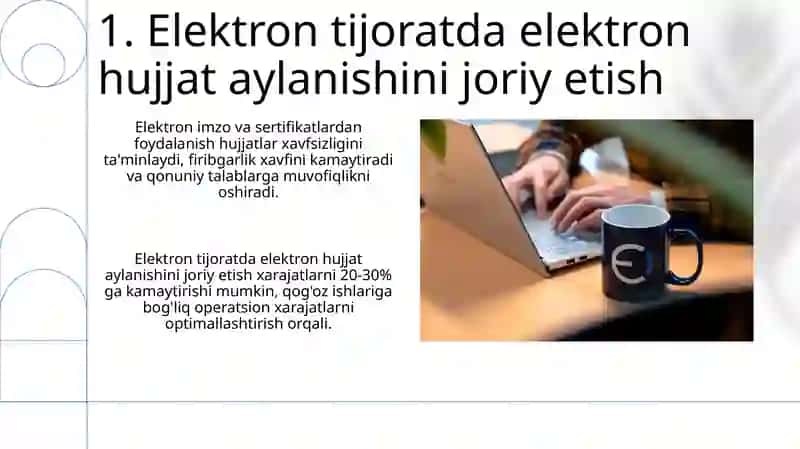 Elektron tijorat tizimlarida elektron hujjat aylanishi 3