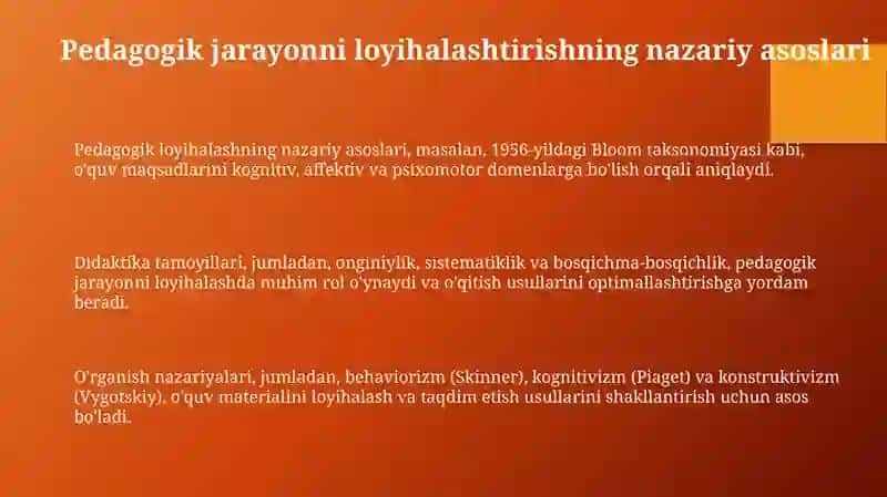 Pedagogik jarayonniloyihalashtexnologiyasi 3