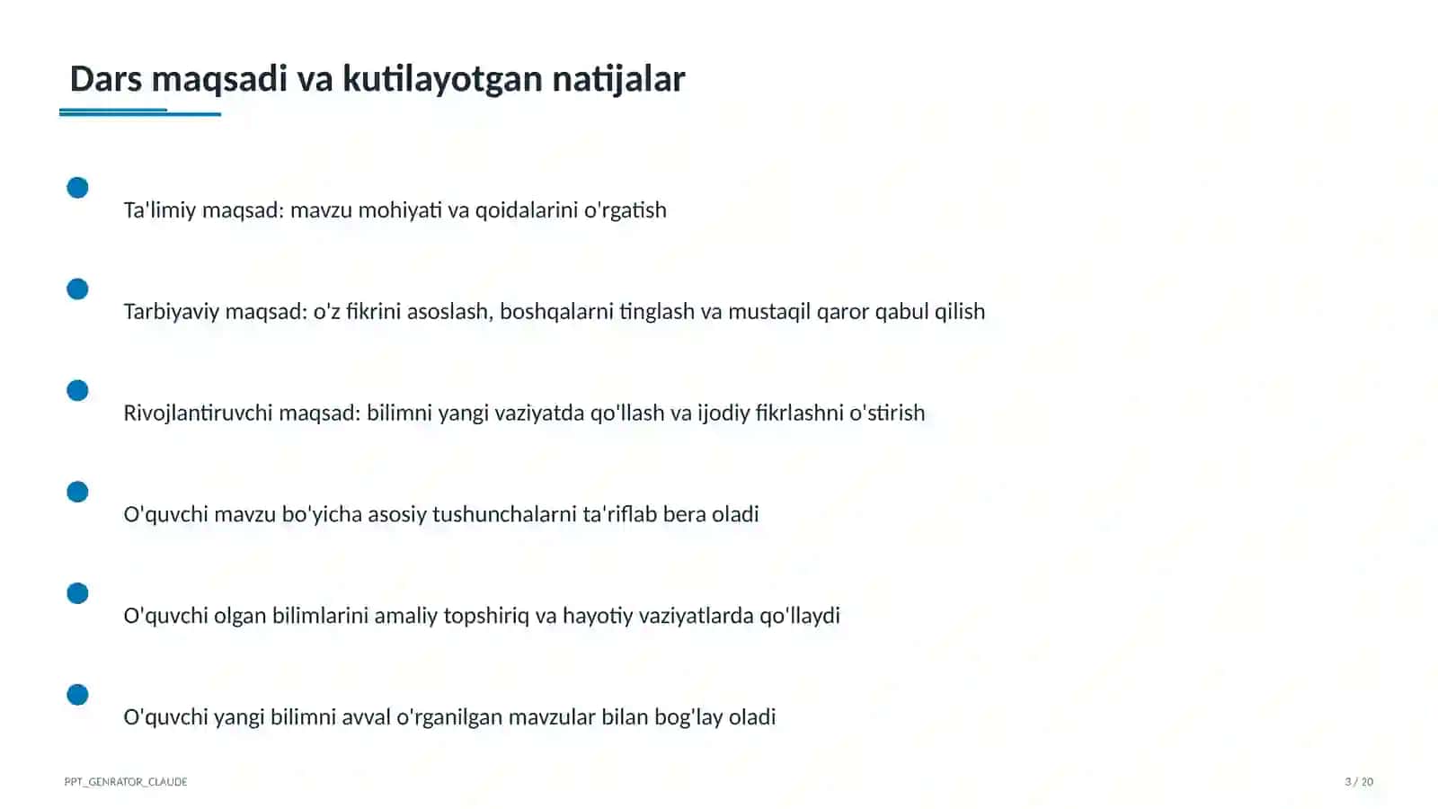 Ahmad Yugnakiy: Hibatul haqoyiq (7-sinf) 3