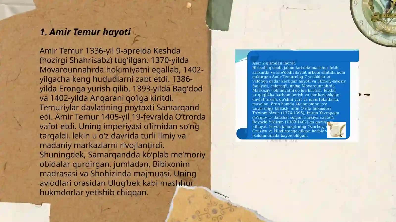 Amir Temur haqida 3