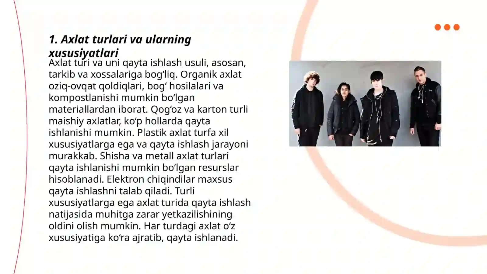 Axlatlarni yig'ish normasi va klassifikatsiyasi 3
