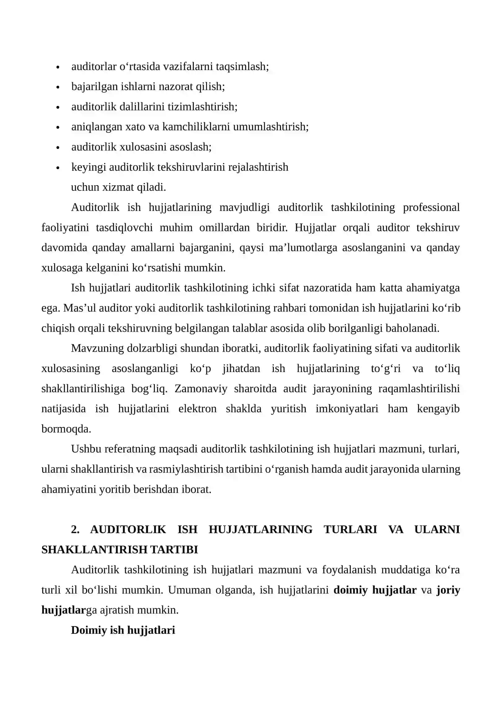 AUDITORLIK TASHKILOTINING ISH HUJJATLARI 3