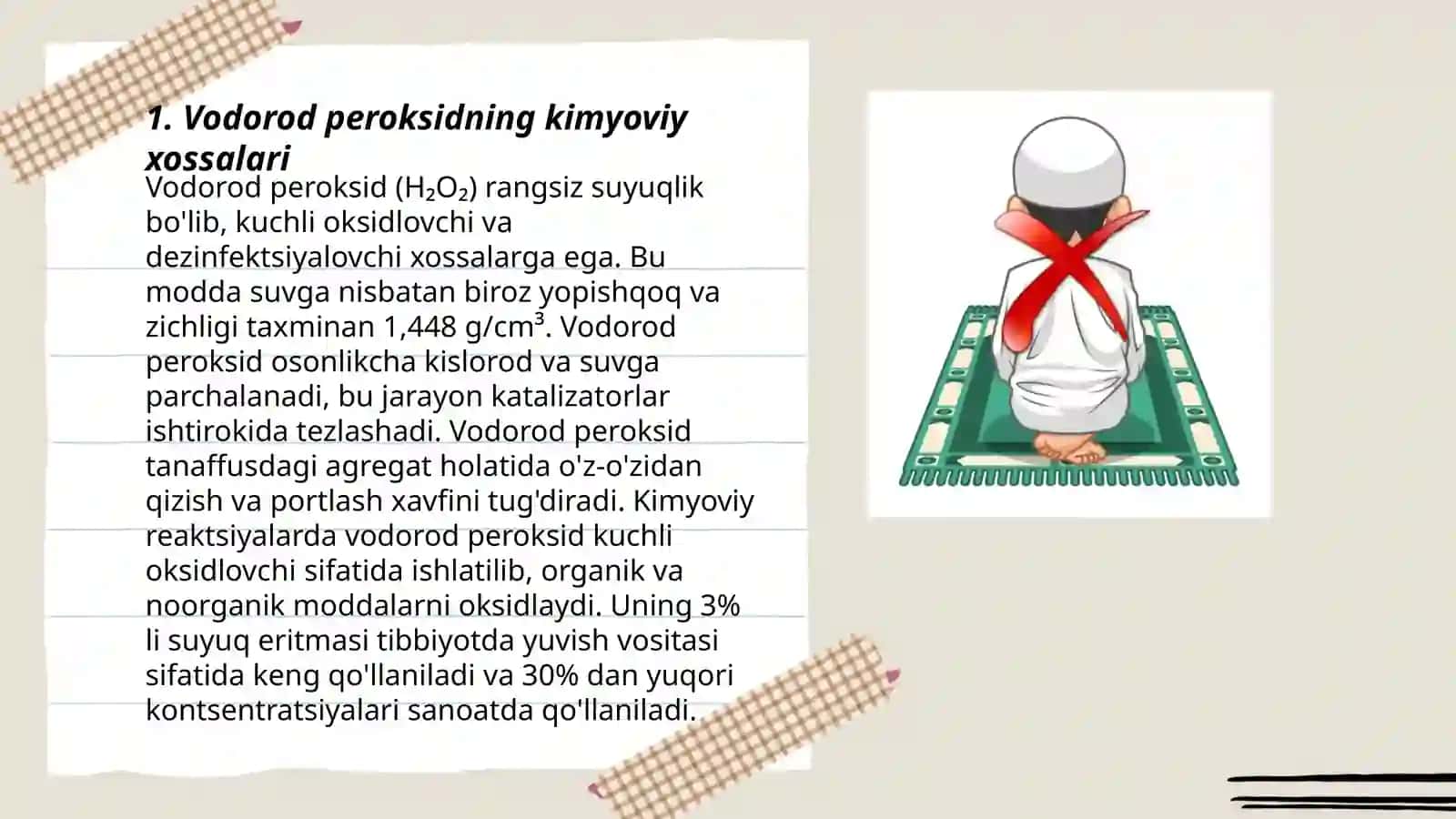 Vodorod peroksidning parchalanishi 3