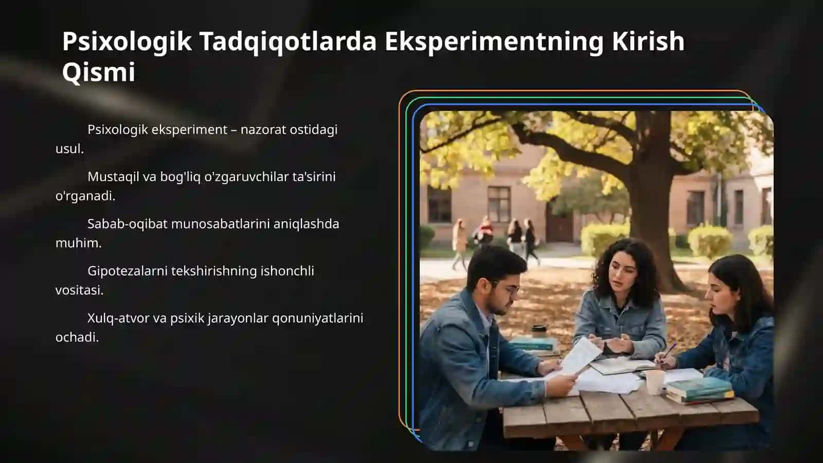 Psixologik eksperiment asoslari 3