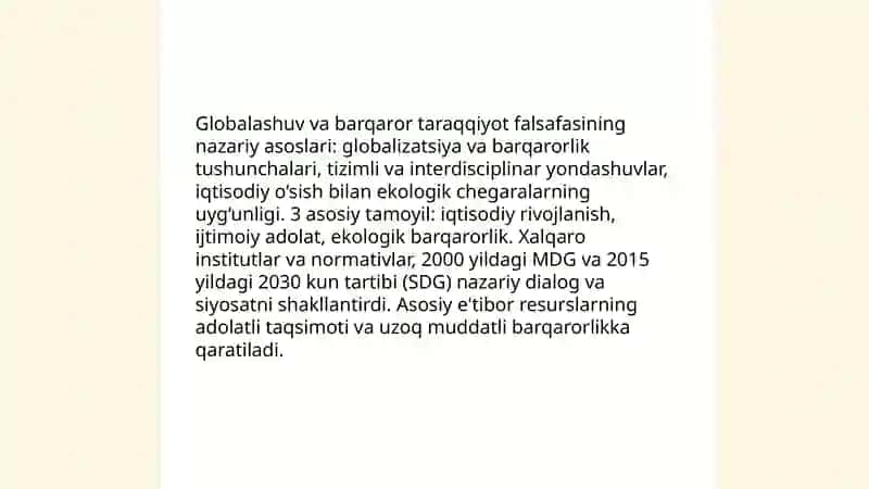 Globalashuv va barqaro taraqiyot falsafasi 3