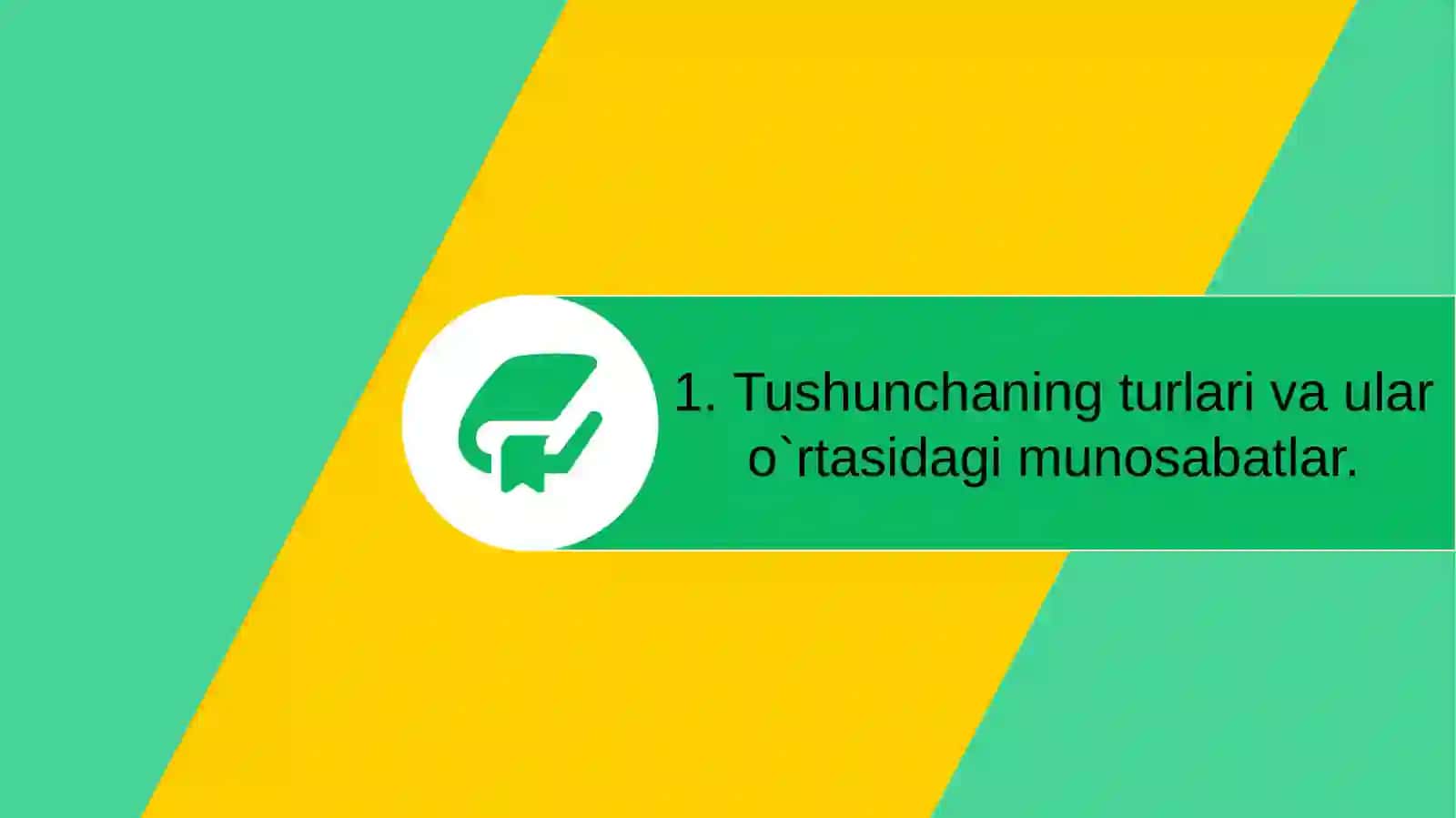 Tafakkur shakllari: Tushuncha, hukm va xulosa 3
