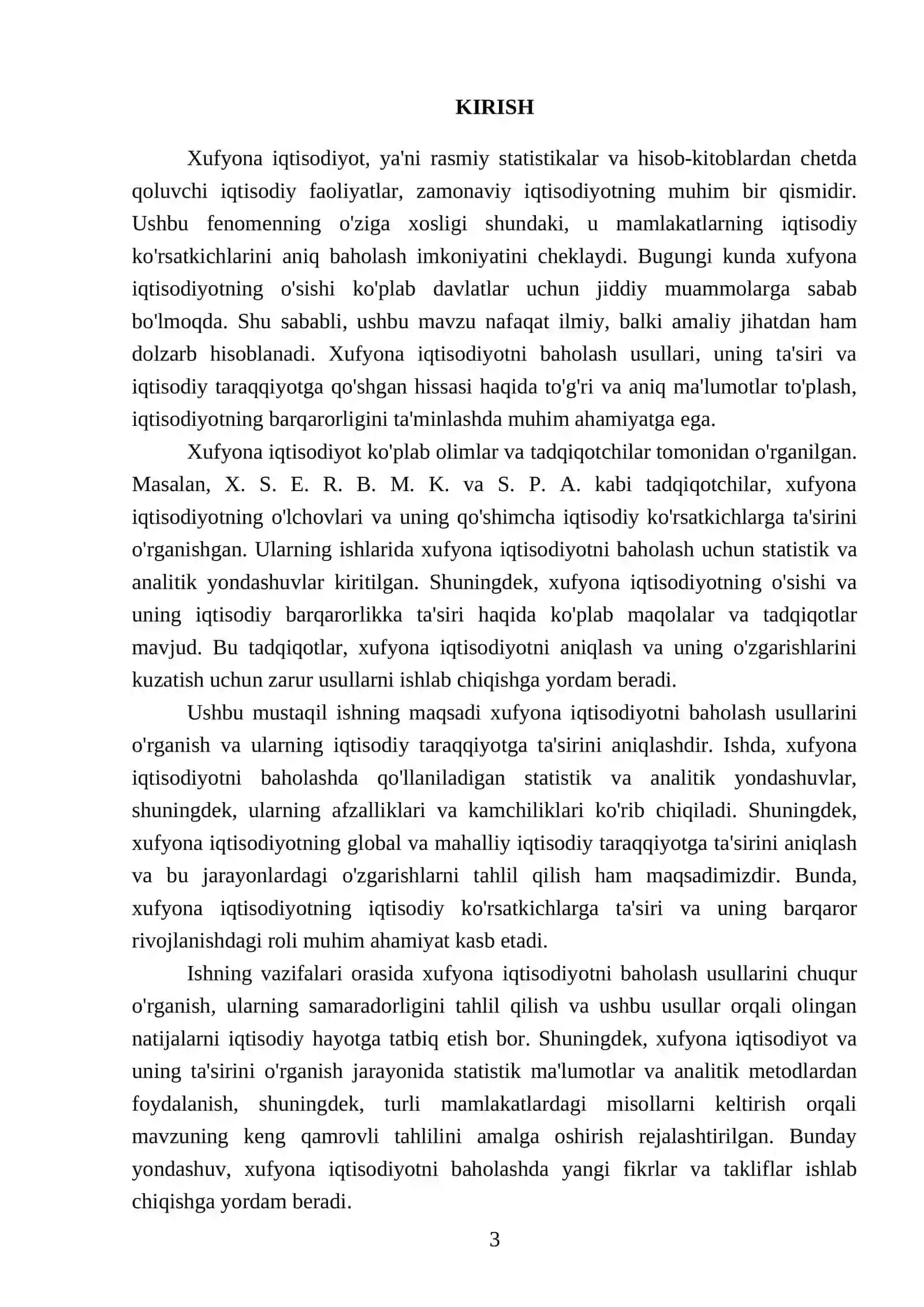Хуфёна иктисодиётни бахолаш усуллари 3