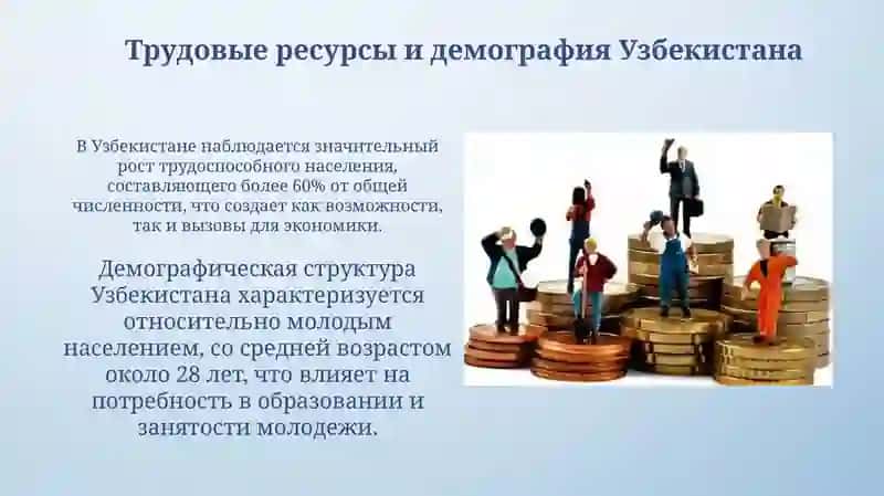 Трудовые ресурсы и оплата труда. ВУзбекистане 3