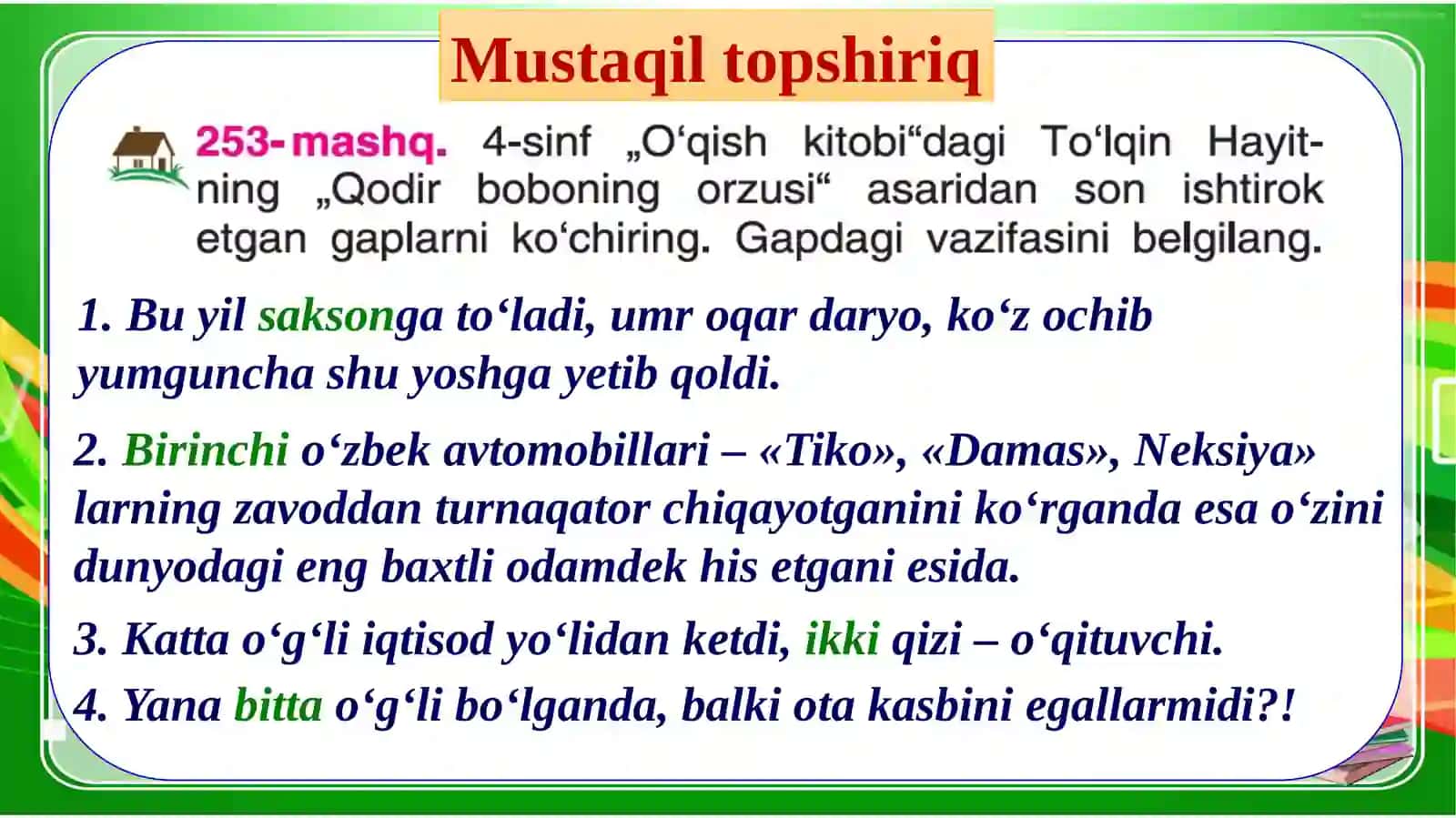 Kishilik olmoshlari 3