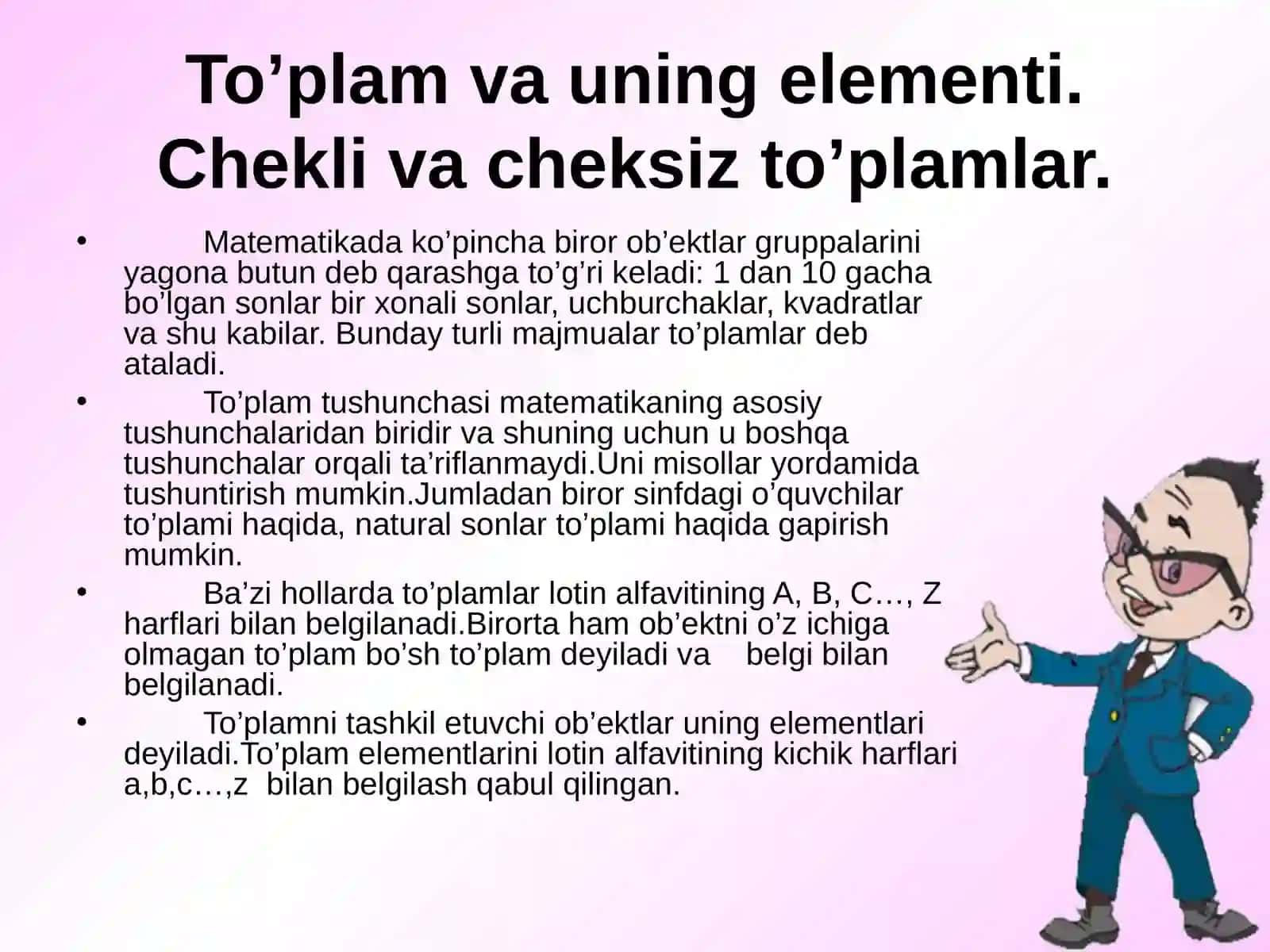 To’plamlarning dekart ko’paytmasi 3