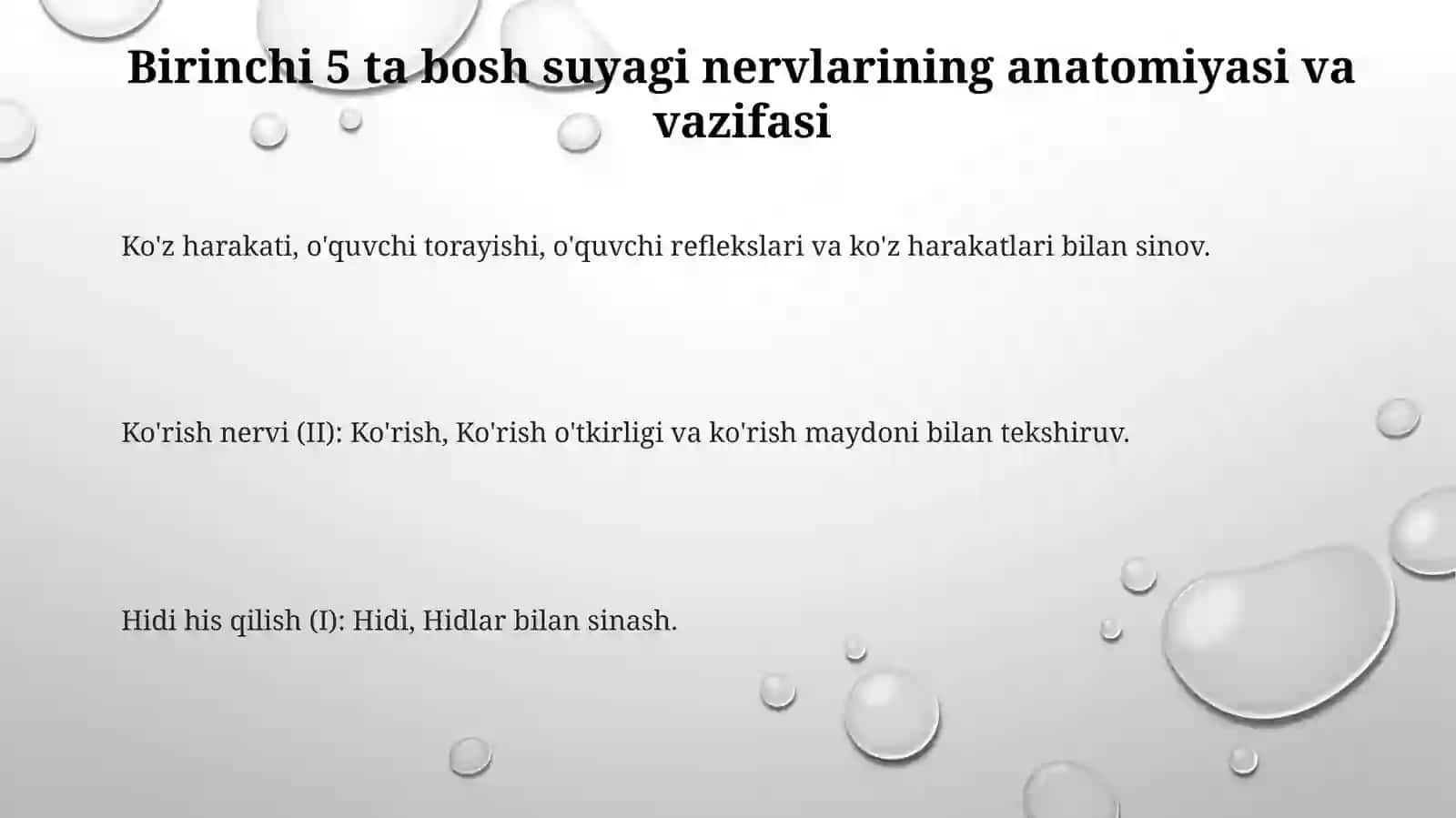 Bosh miya nervlari 3