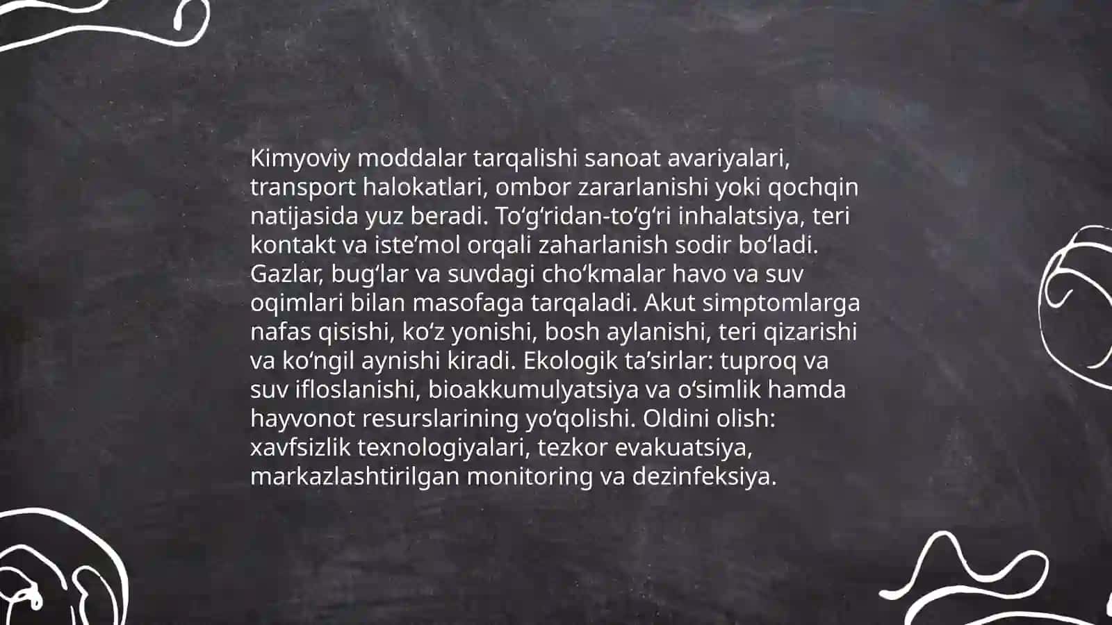 Texnogen ekologik va ichtimoiy tusdagi favqulodda vaziyatlar va ularning qisqacha tavsifi 3