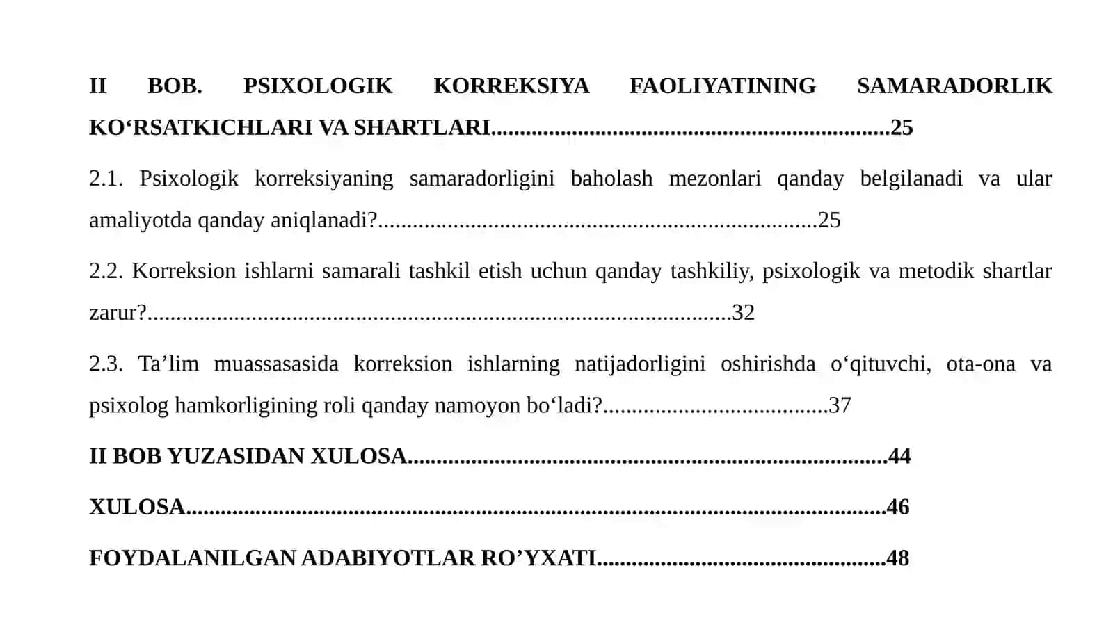 Taʼlim muassasasi psixologining psixologik korreksiya faoliyatini samaradorligi koʻrsatkichlari va shartlari 3