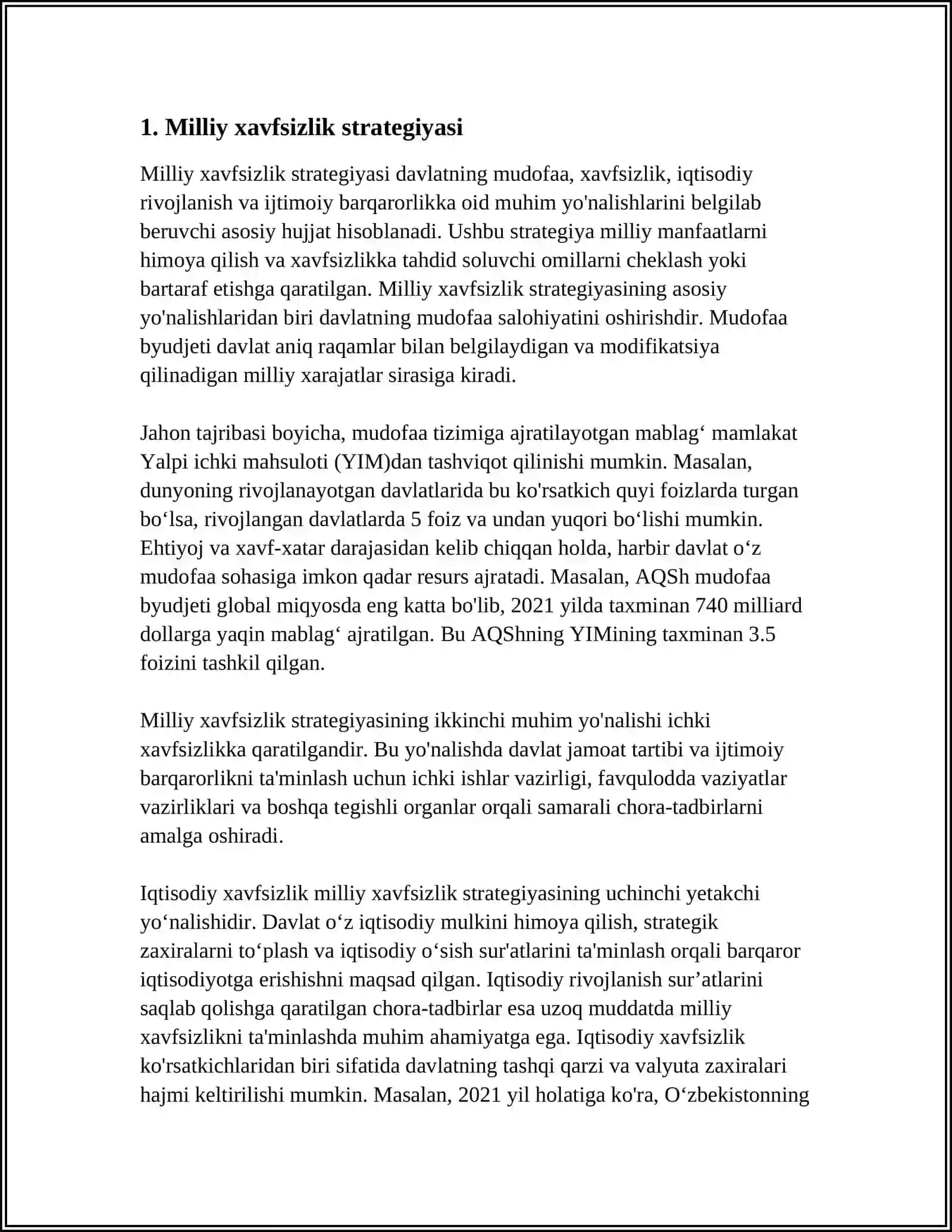 MILLIY XAVFSIZLIKNI TA’MINLASH BORASIDA AMALGA OSHIRILAYOTGAN ISHLAR 3