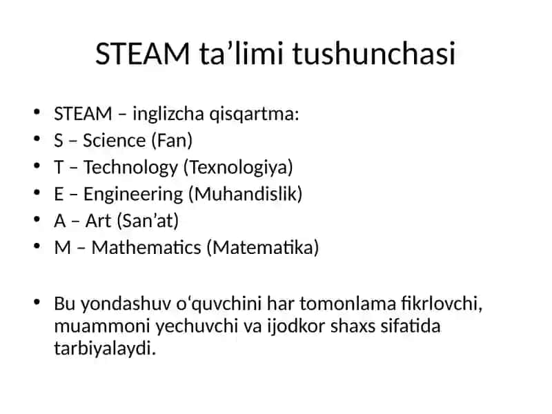 STEAM ta'limi 3