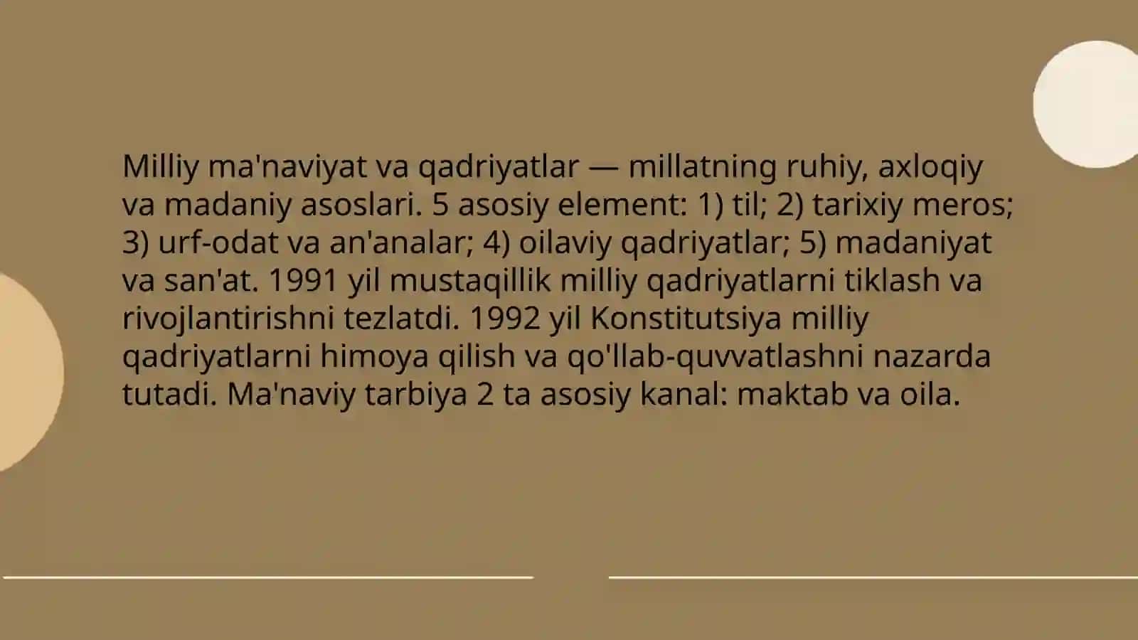 Milliy ma'naviyat va qadriyatlar 3