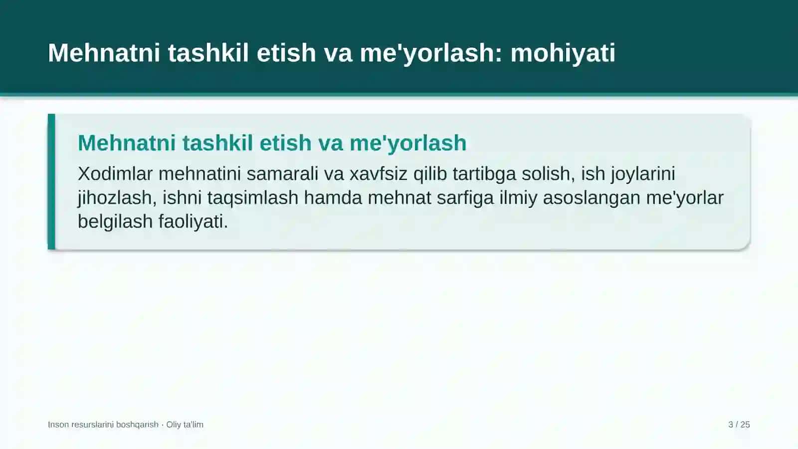 Aeroportlarda mehnatni tashkil etish va me'yorlash 3