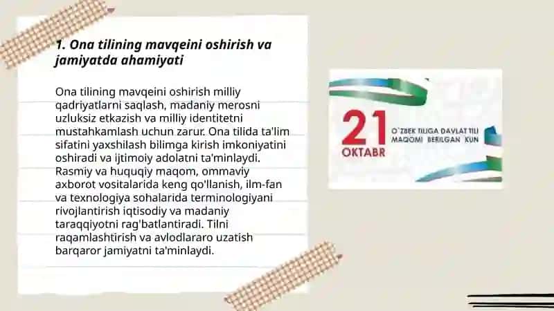 Pedagogika-Psixologiya va inklyuziv ta'lim fakulteti Pedagogika yoʻnalishi 521-25-guruh talabasi 3