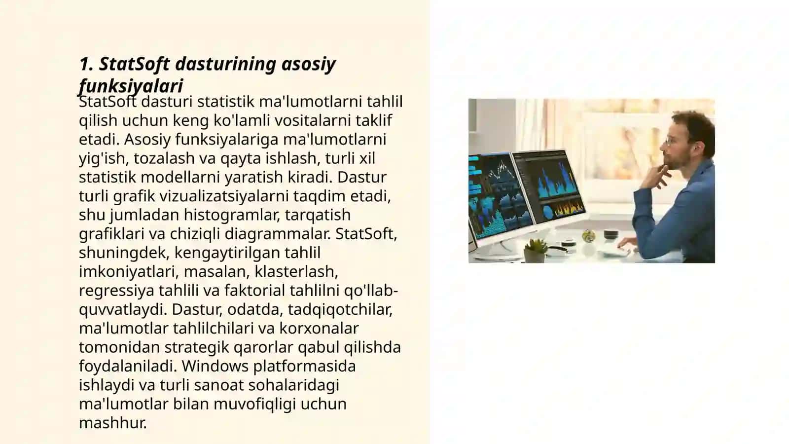StatSoft dasturi 3