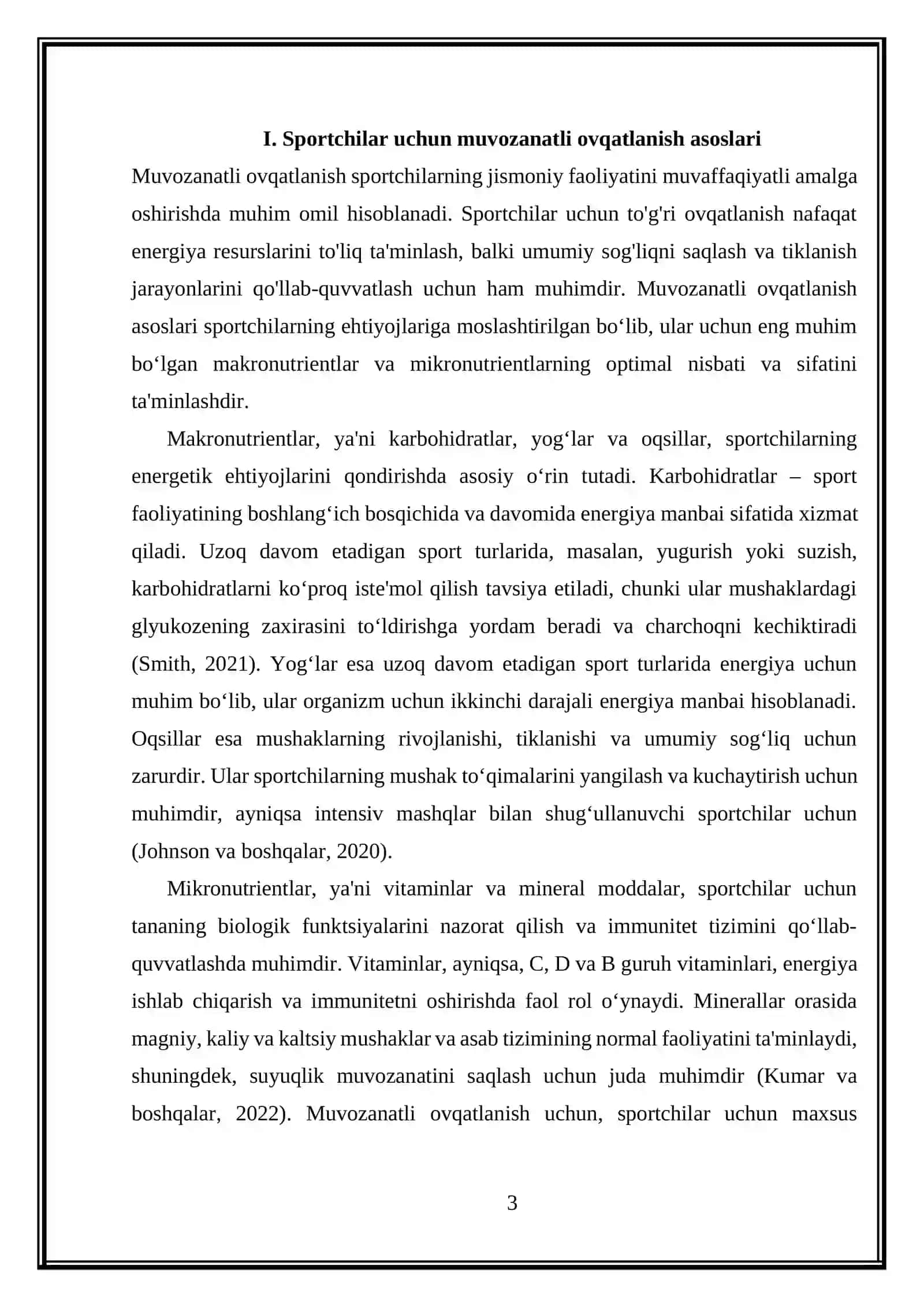 Sport va ovqatlanish 3