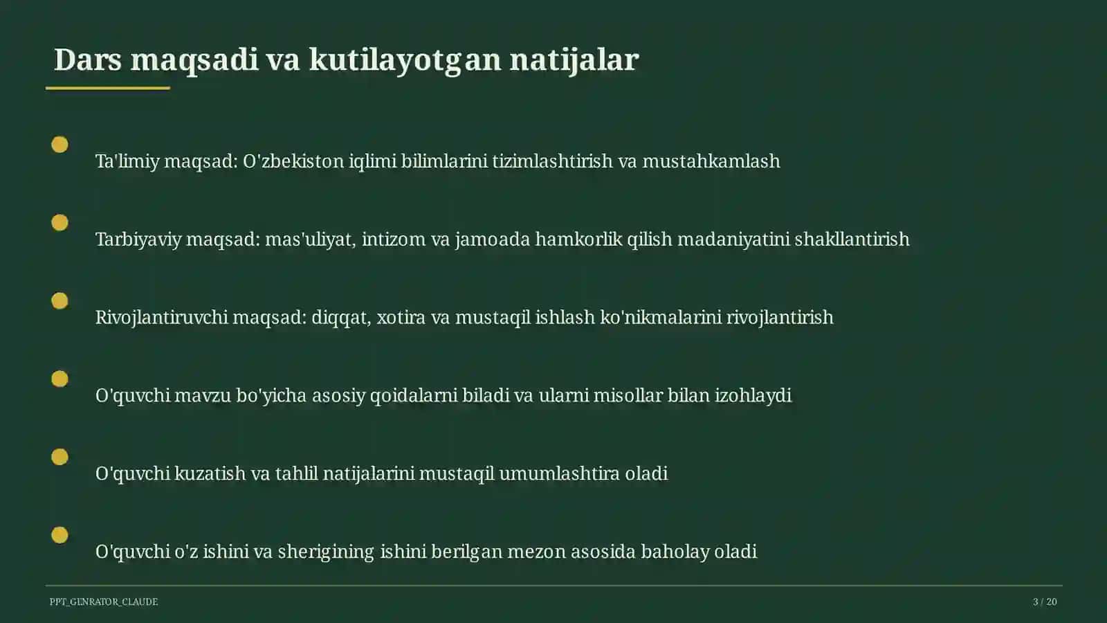 O'zbekiston iqlimi (8-sinf) 3