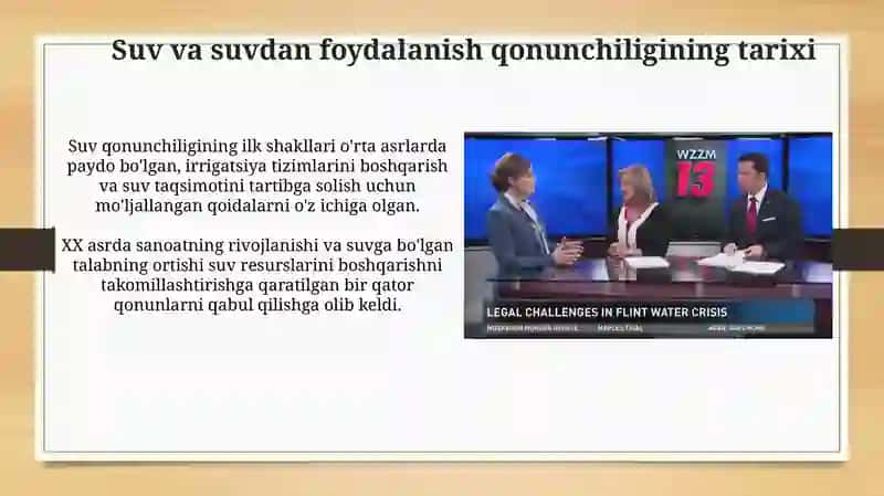 Suv va suvdan foydalanish to'g'risidagi qonunni taxlil qilish 3