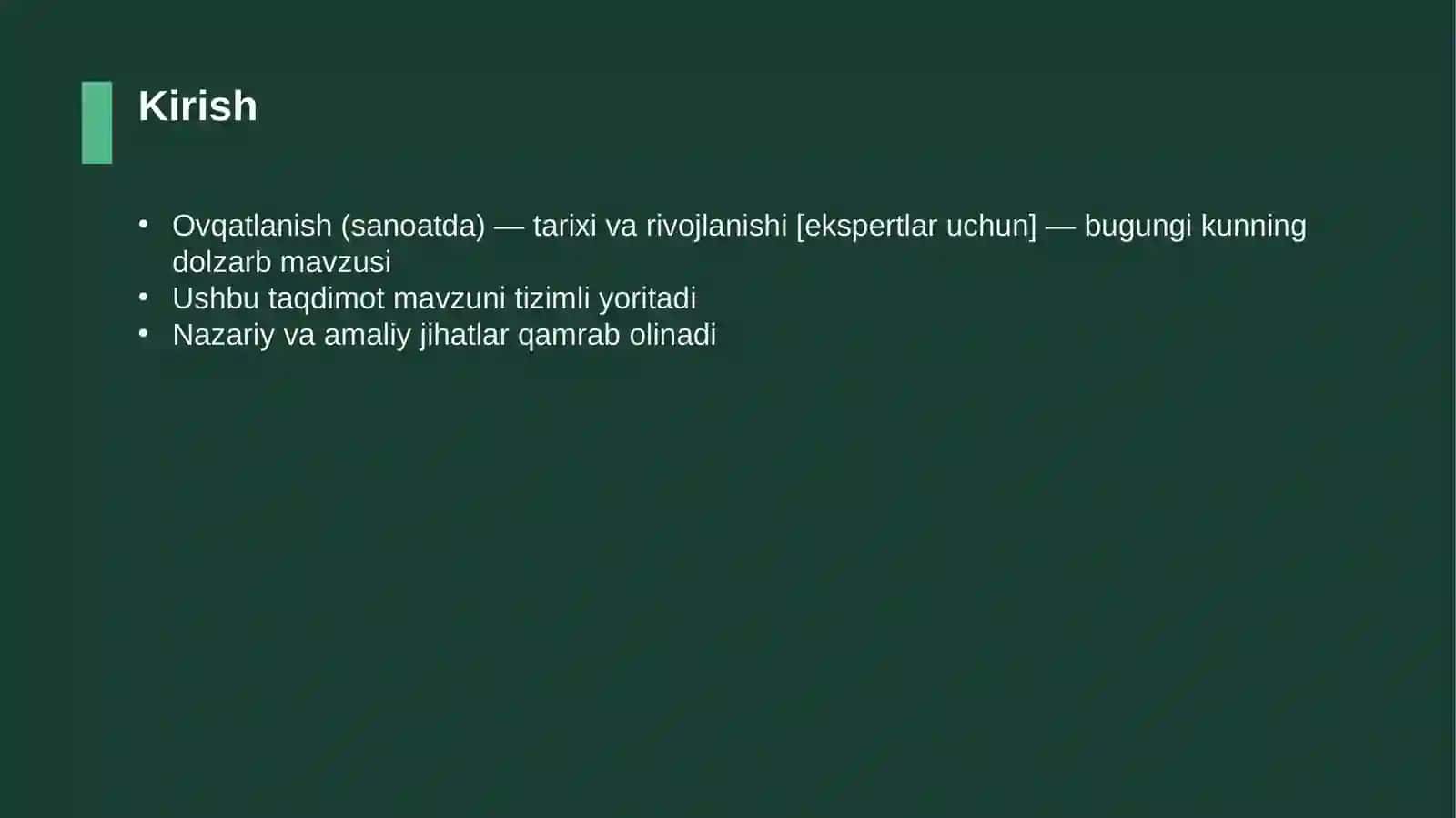 Ovqatlanish (sanoatda) — tarixi va rivojlanishi [ekspertlar uchun] 3