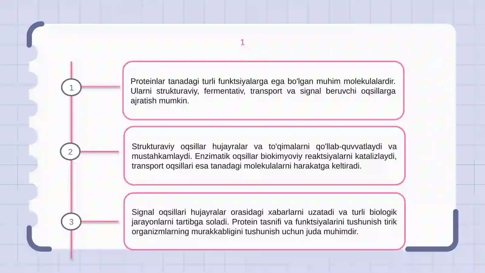 Oqsillar klassifikatsiyasi va vazifalari 3