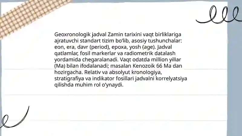 Geoxronologik jadval 3