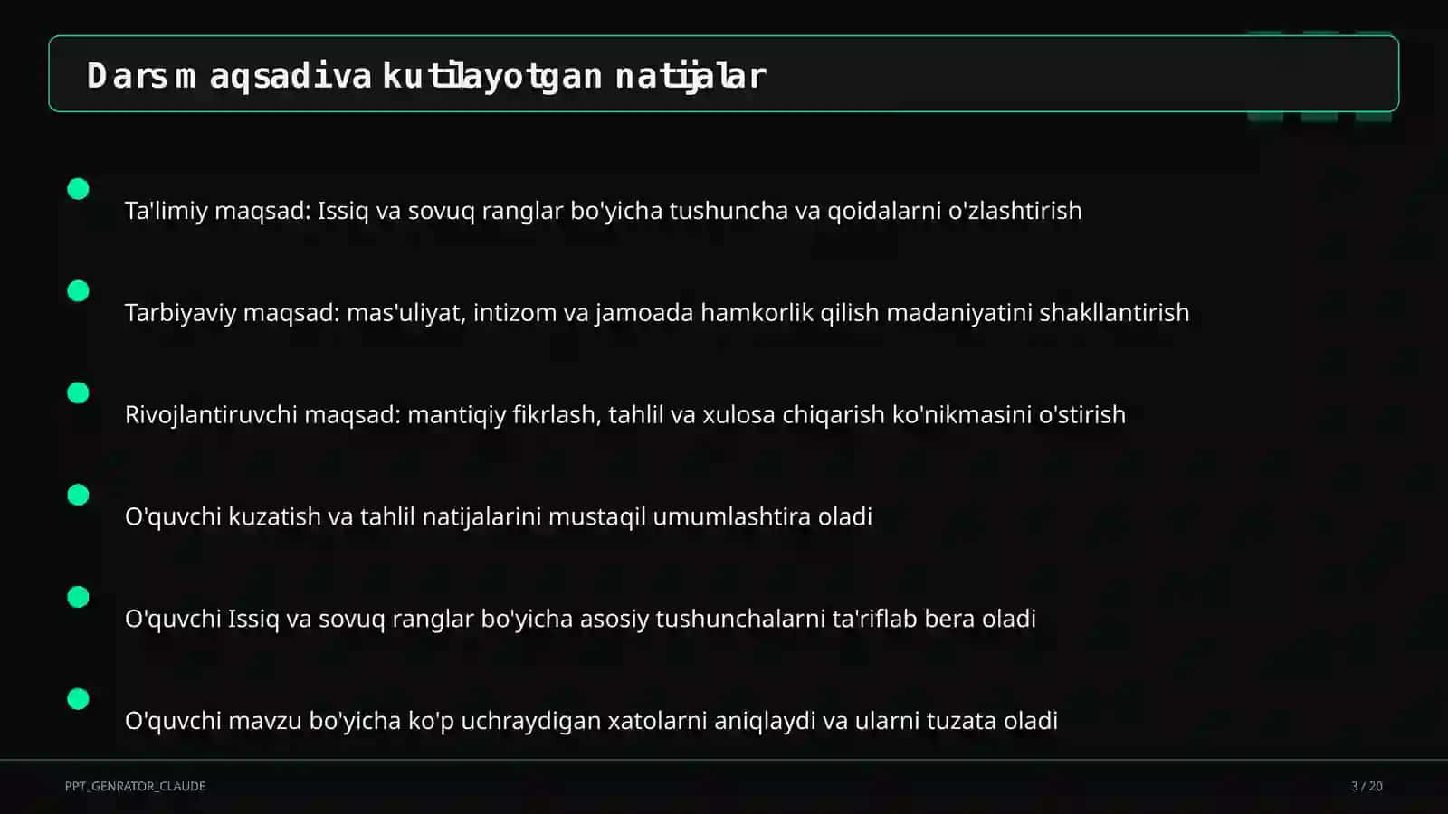 Tasviriy san'at va musiqa (1– 7) 3