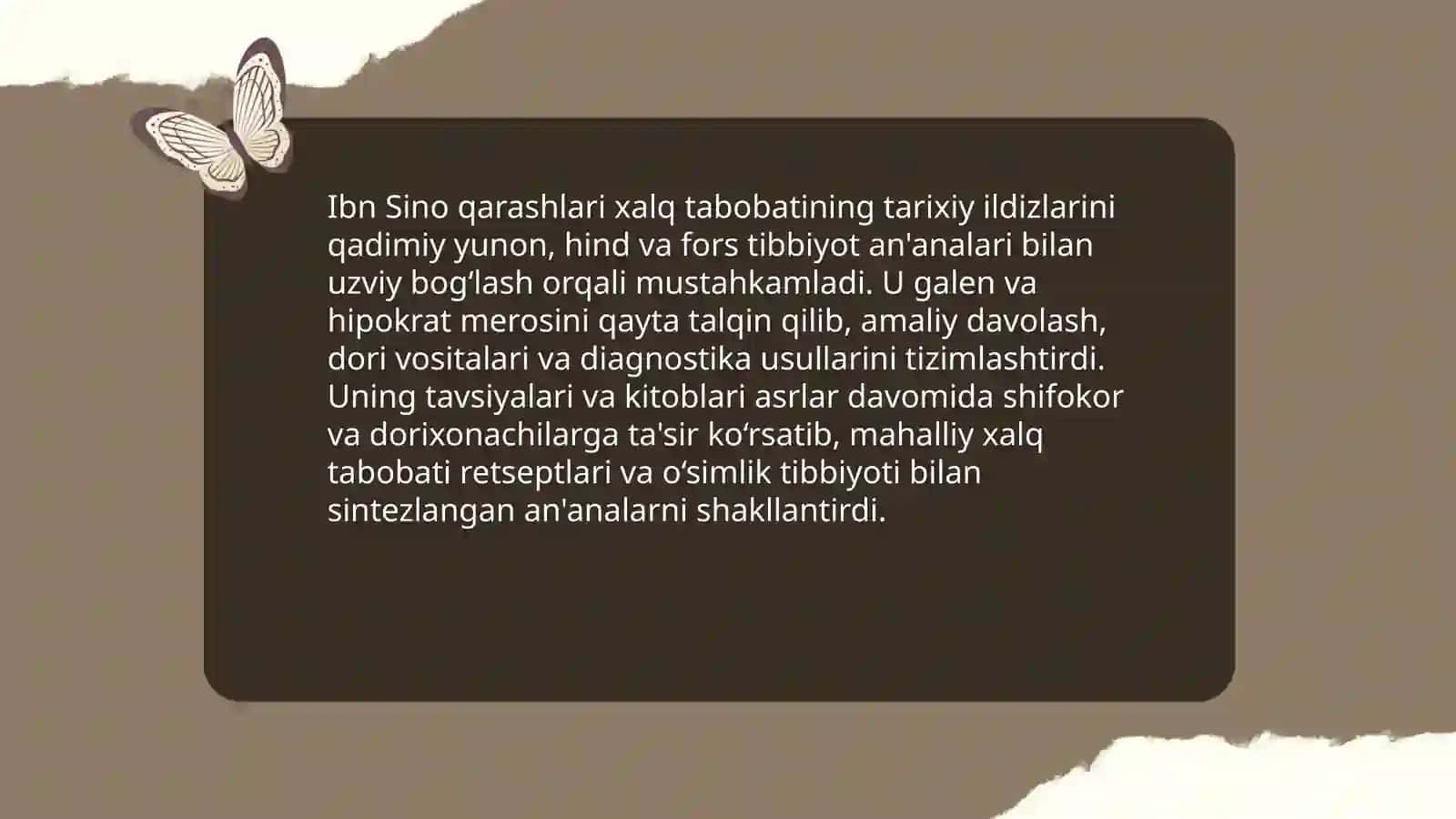 Ibn Sino qarashlarining xalq tabobatiga ta’siri 3