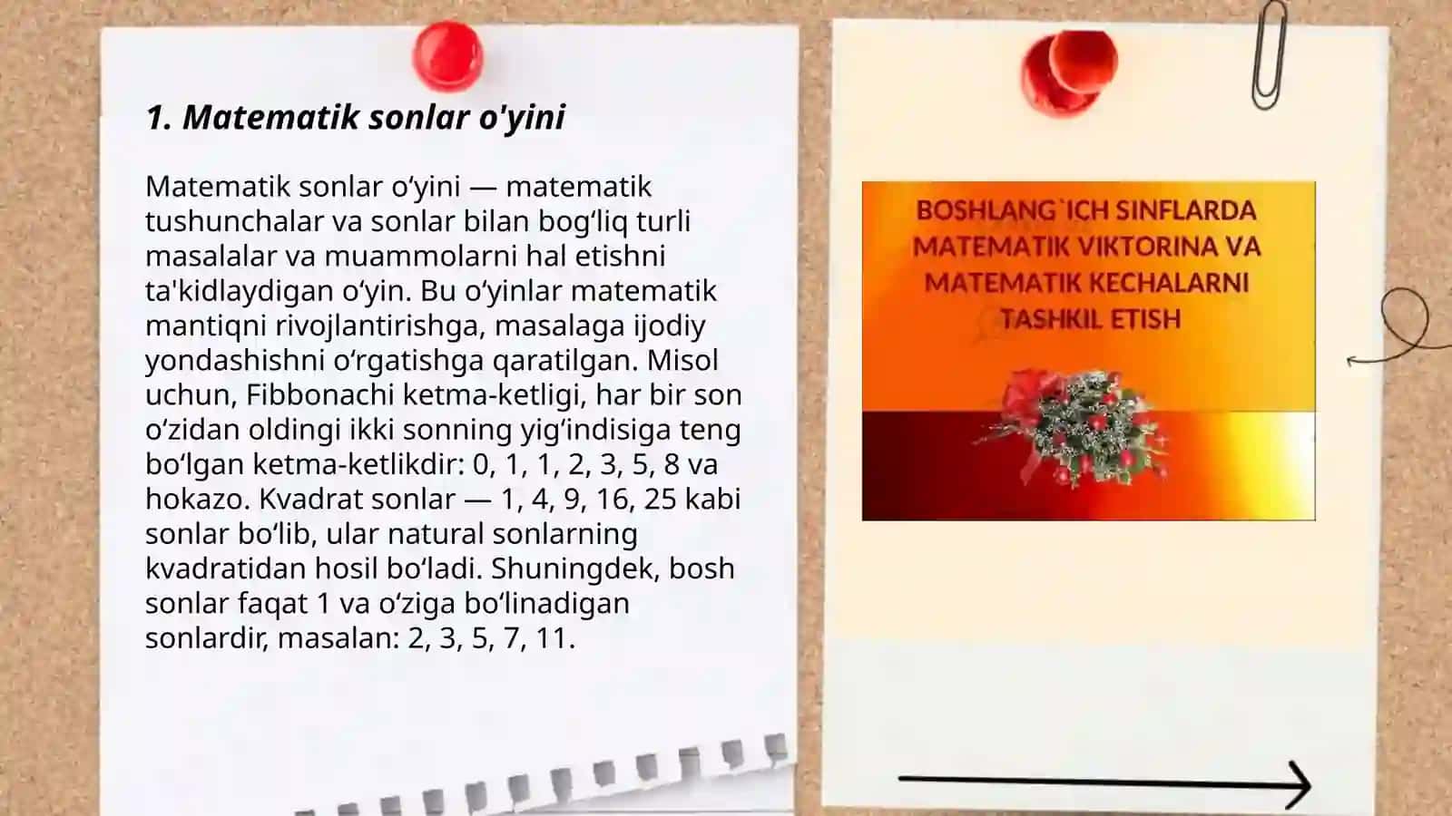 Matematik sonlar o'yini 3