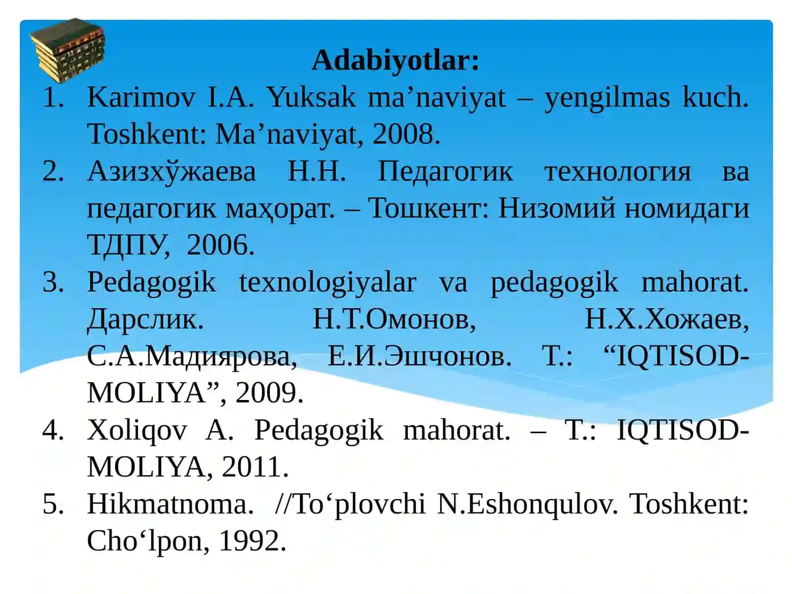 O’QITUVCHINING PEDAGOGIK FAOLIYATI 3