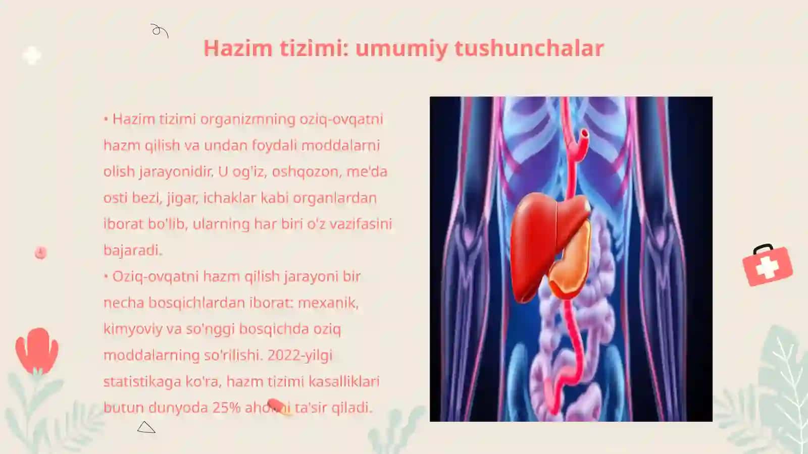 Hazim tizimi patalogiyasi.Jigar va me'da osti bezi patalogiyasi 3