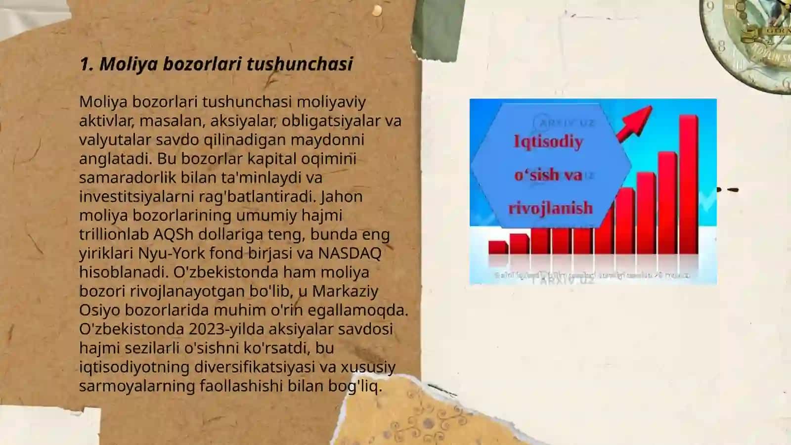 Moliya bozorlarida biznes turlari va ularning rivojlanish holati 3