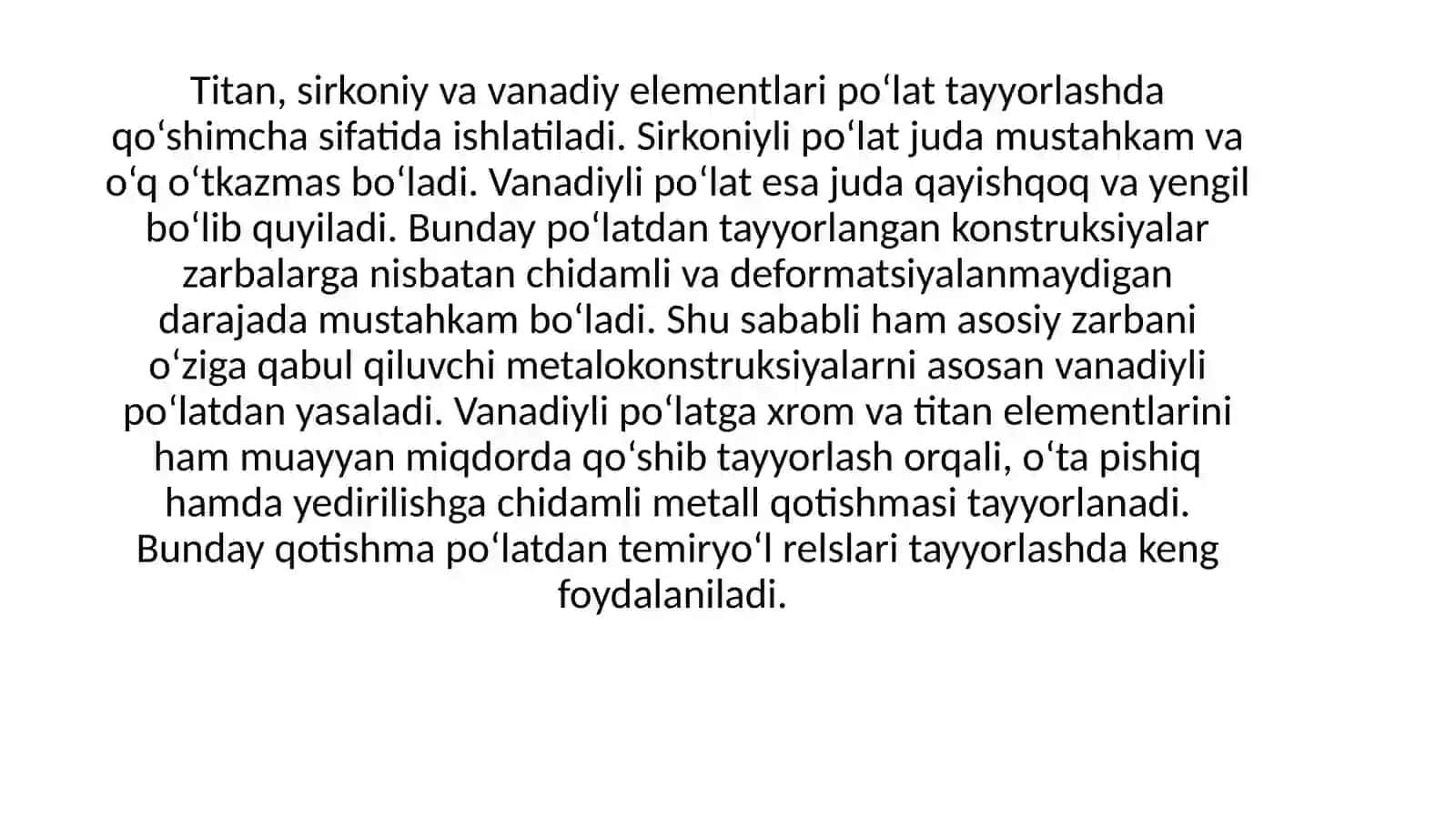 Titan  guruhchasi  elementlarining ishlatilishi 3
