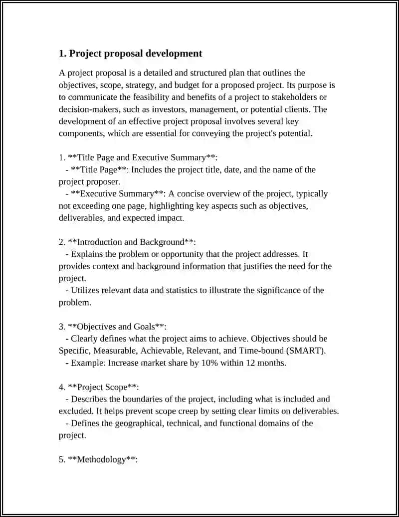 Project proposal development 3