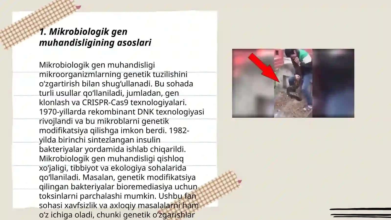 Mikroorganizmlarni gen muhandisligida qoʻllanilishi va ushbu yoʻnalishda erishilgan yutuqlar 3