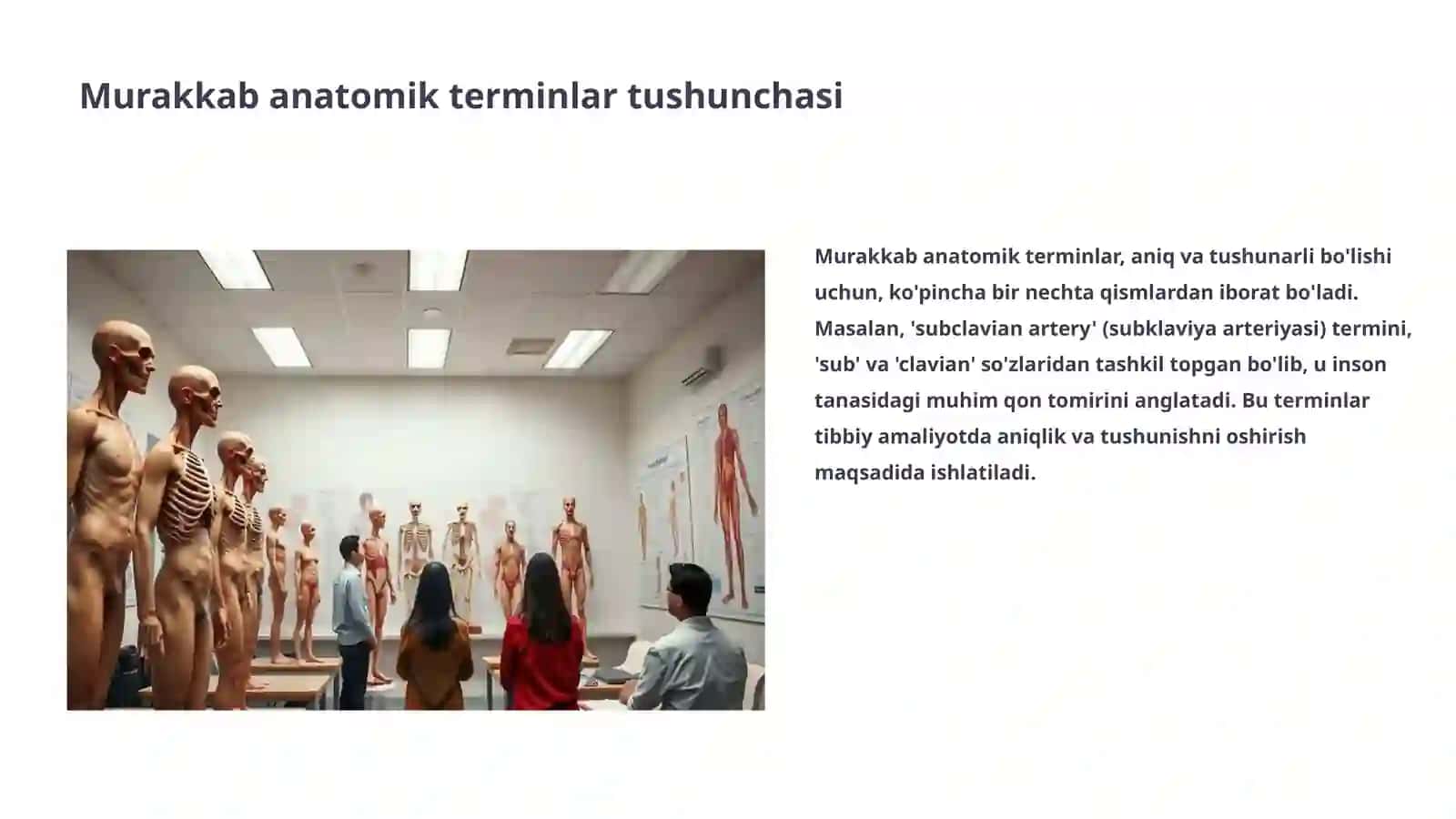 Murakkab anatomik terminlar va dori nomlarida trivial nomlar 3