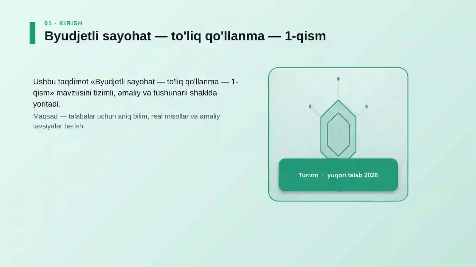 Byudjetli sayohat — to'liq qo'llanma — 1-qism 3