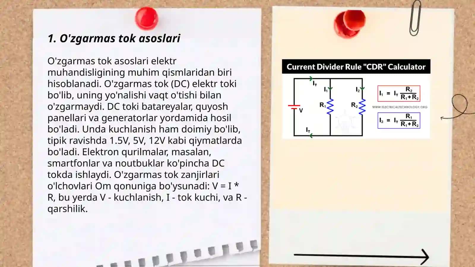 O'zgarmas tok qonunlari 3