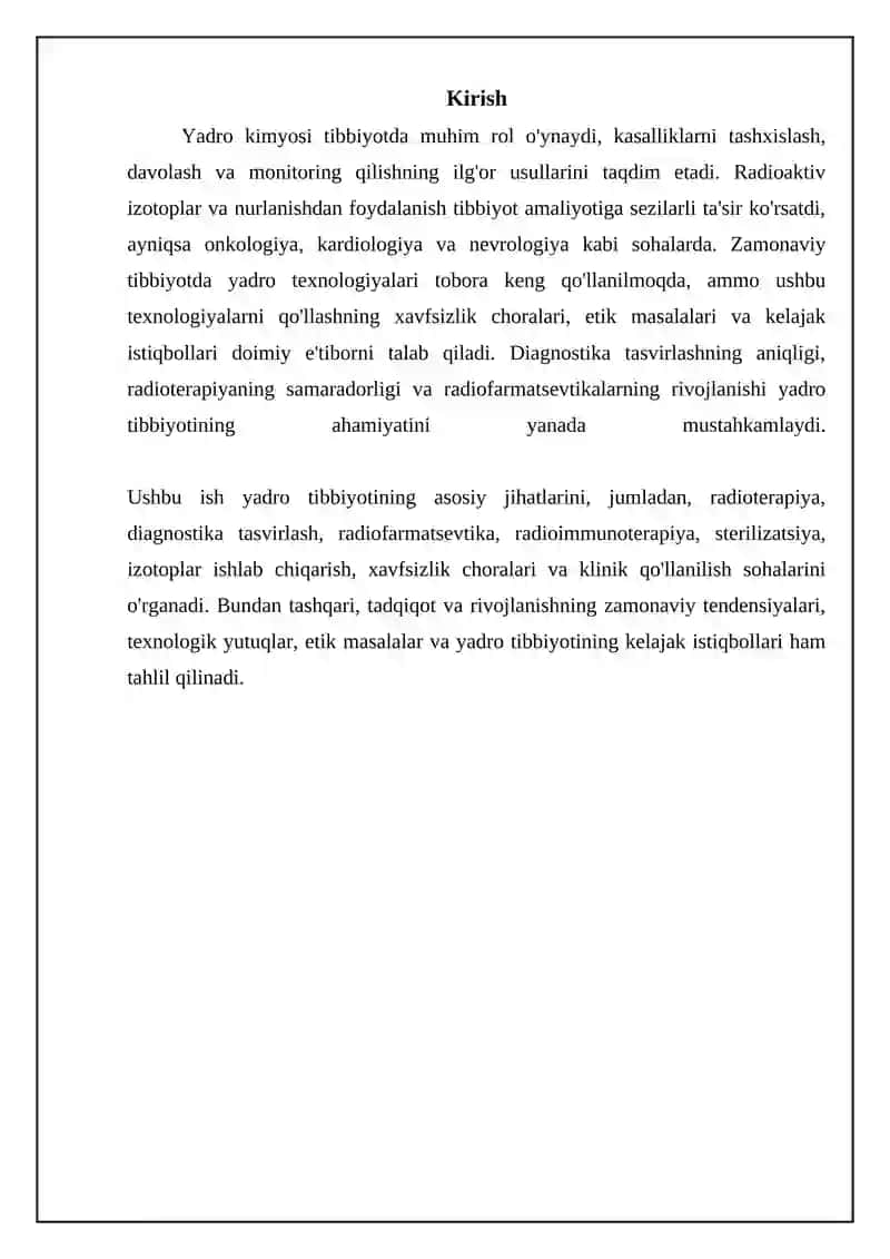 Yadro kimyosi tibbiyotdagi oʻrni 3