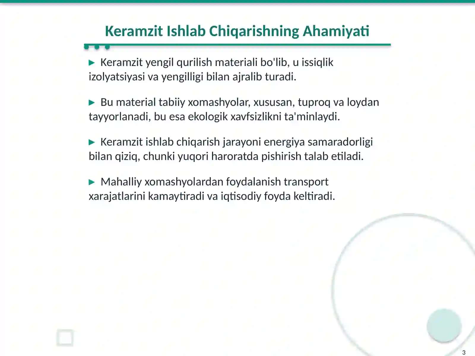 Keramzit Ishlab Chiqarishda Mahalliy Xomashyolarni Qoʻllash 3