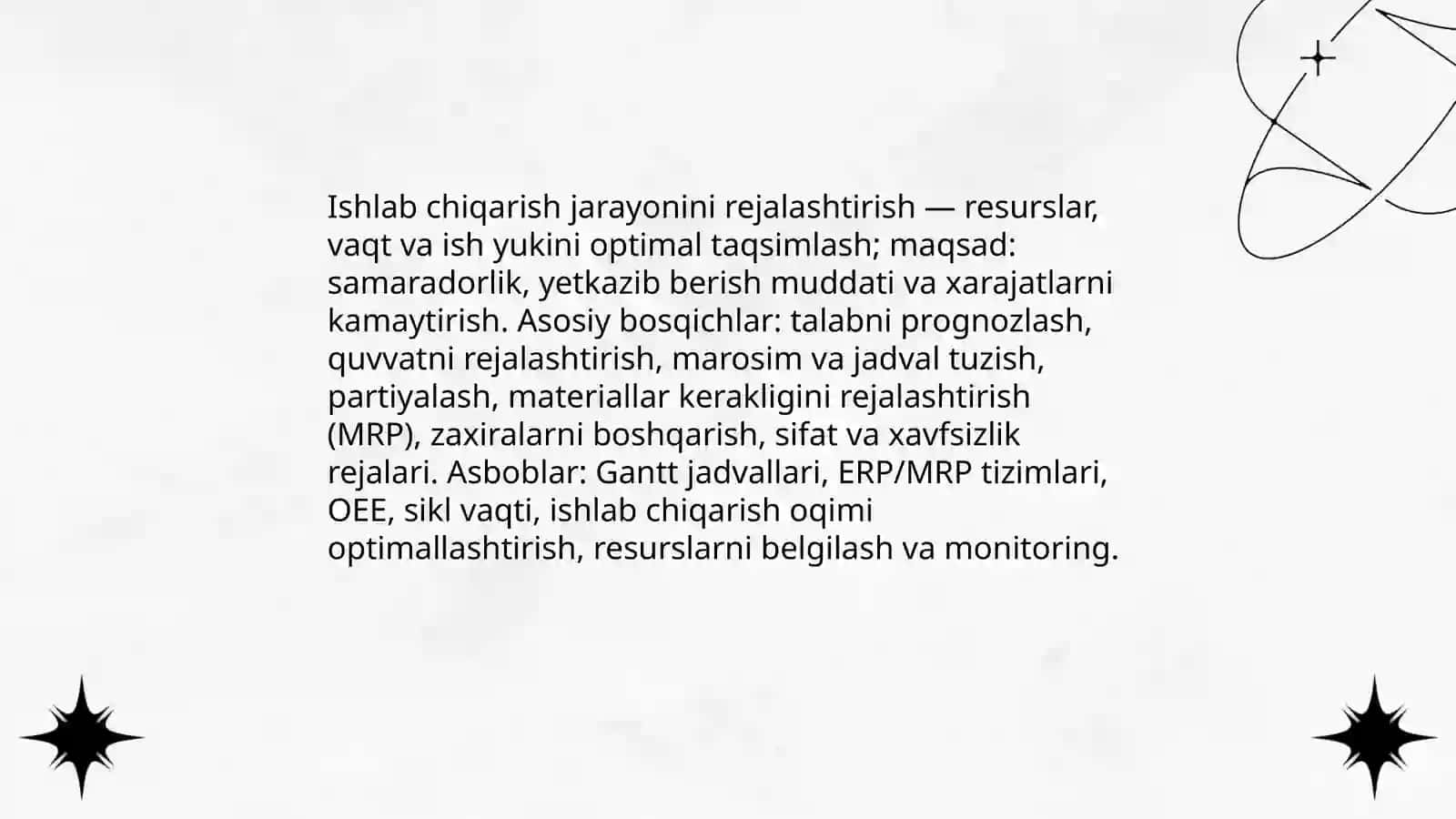 Ishlab chiqarish jarayonini tashkil etish va boshqarish 3