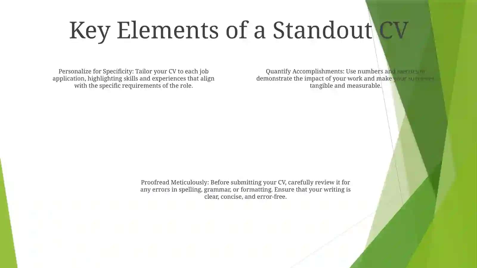Cv Writing 3